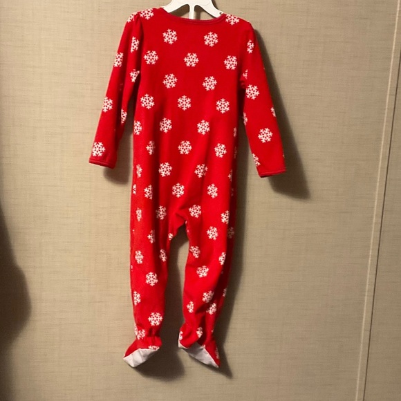 Carter's Red Deer Snowflake Footie - Picture 2 of 4